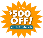 Up to $500 off! Click for details.